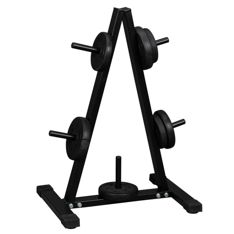 Zimtown 1 Inch Weight Plate Rack, A Frame Weight Plate Tree Storage