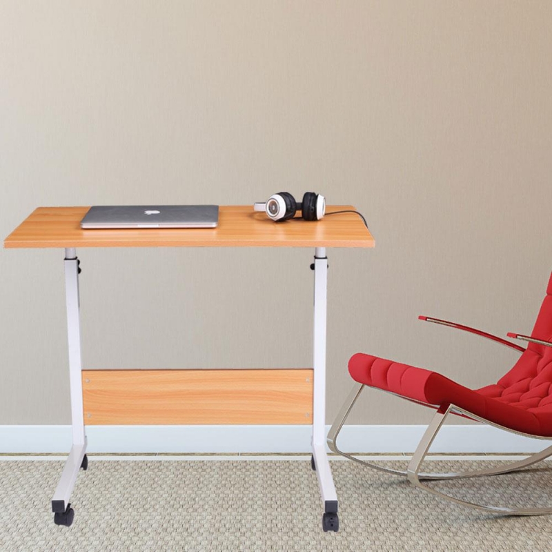 Zimtown Protable Laptop Table,Side Table,Rolling Computer Desk Study