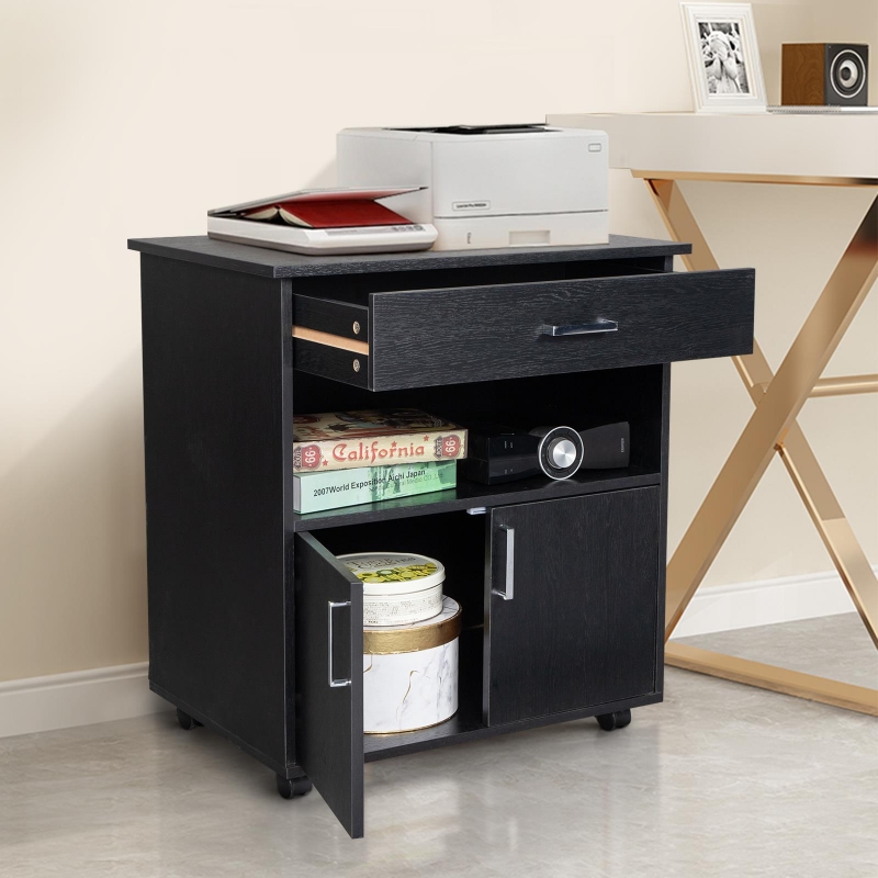 Zimtown Wood Filing Office Drawers, Compact Slim Portable File