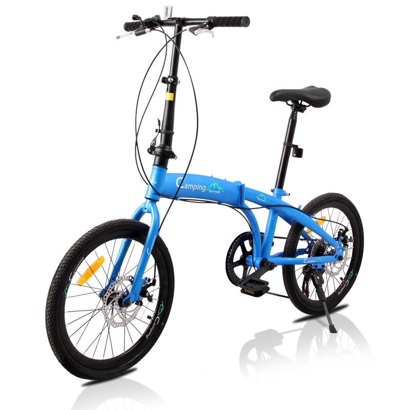 Campingsurvivals 20" Adult Folding Bike, 7 Speed Foldable City Commuter