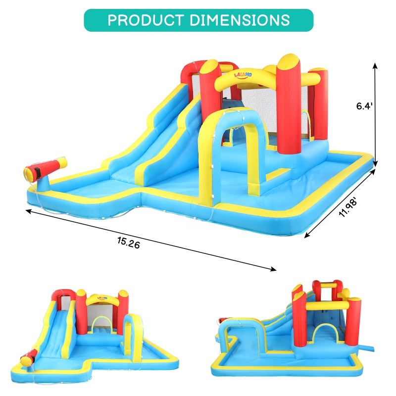 Zimtown Inflatable Bounce House, Kids Bouncer Castle with