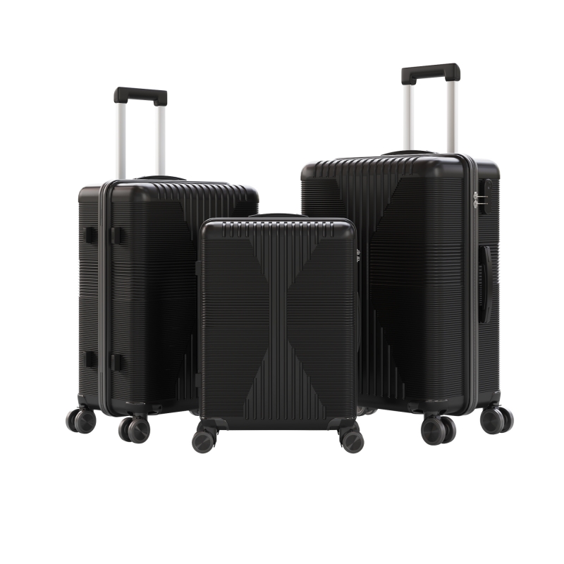 Zimtown 3 Piece Luggage Set, Suitcase Set with 360° spinner
