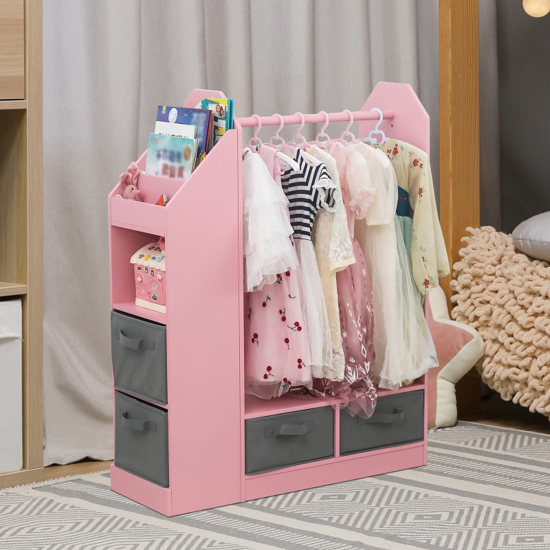 princess dress up closet Amazon.com: Xilingol Kids Armoire with Jewelry Cabinet, Dress up Storage with Mirror and Shelves, Princess Dress Closet and Costumes Wardrobe Closet, Costume Organizer for Bedroom, Kids Room, Girls (Pink) : Home &
