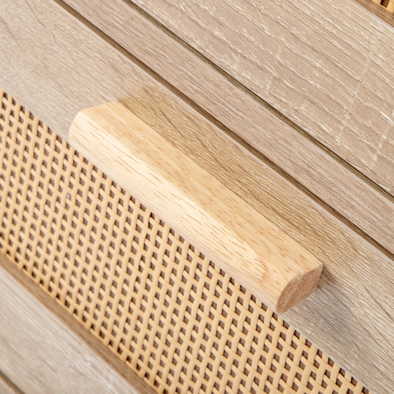 Zimtown Nightstand Set of 2, Rattan Nightstands Bed Side Table with