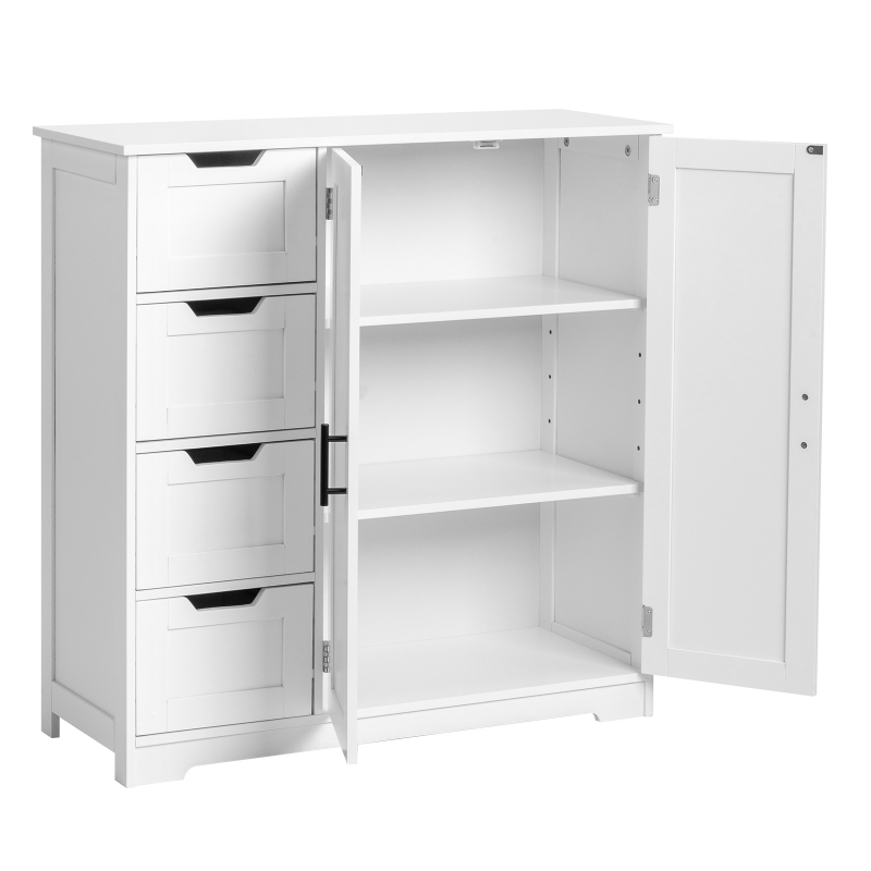 Zimtown Bathroom Floor Storage Freestanding Kitchen Side