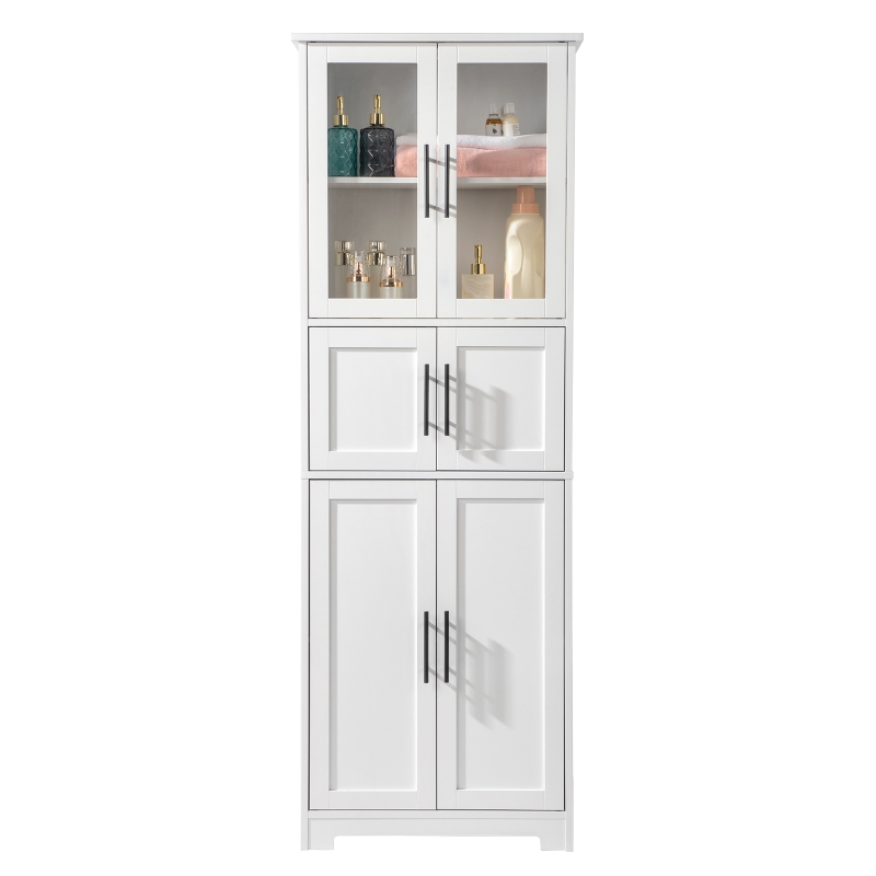 Ktaxon Wooden Bathroom Cabinet, 4 Drawers, 1 Cupboard, Free