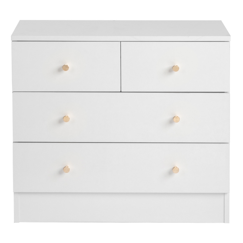Zimtown 4 Drawers Dresser Chests, Wood Chset of Drawers Storage Cabinet,  Dressers Organizer for Bedroom, Living Room, Hallway, White - zimtown