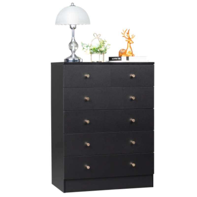 dress shirts for men black 100% Solid Brazilian Pine Wood 6-Drawer Double Dresser with Metal Knob –  Palace Imports main image 1