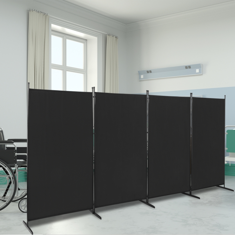 Zimtown 4 Panel Room Divider, 6ft Tall Folding Privacy