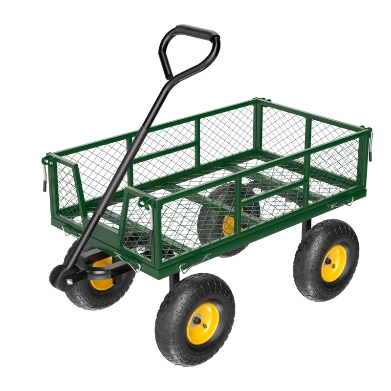 Zimtown 108x51x92cm Heavy Duty 880lb Folding Garden Cart with
