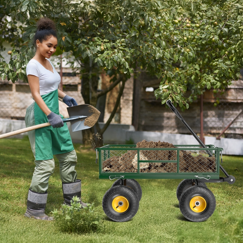 Zimtown 108x51x92cm Heavy Duty 880lb Folding Garden Cart with