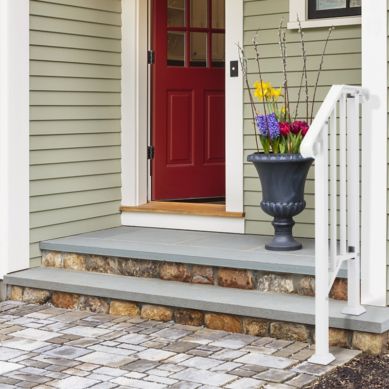 Zimtown Handrail for Stairs Outdoor Steps Handrail Fits 1 or
