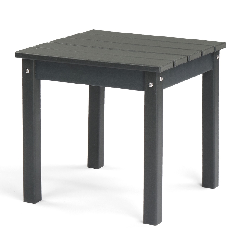Zimtown 17.7x17.7in Square HDPE Outdoor Side Table for Patio