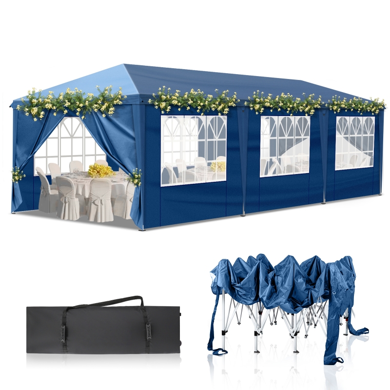Zimtown 10'X30' Canopy Pop up Wedding Party Tent Foldable Gazebo W