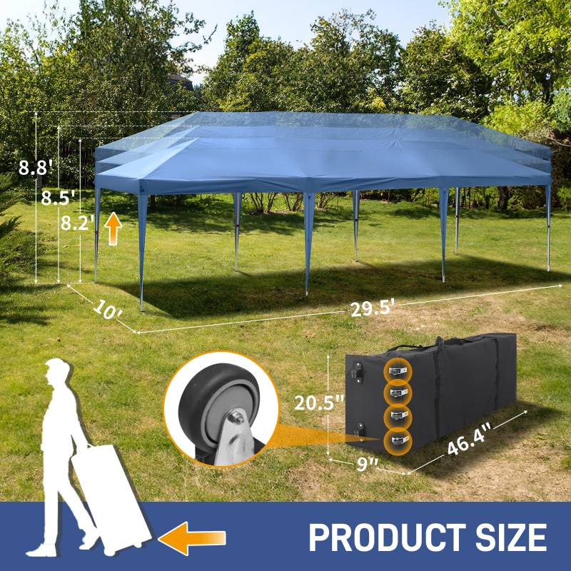 Zimtown 10'X30' Canopy Pop up Wedding Party Tent Foldable