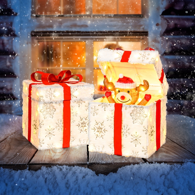 Zimtown LED Christmas Ornament Decor,Lighted Outdoor Holiday Gift