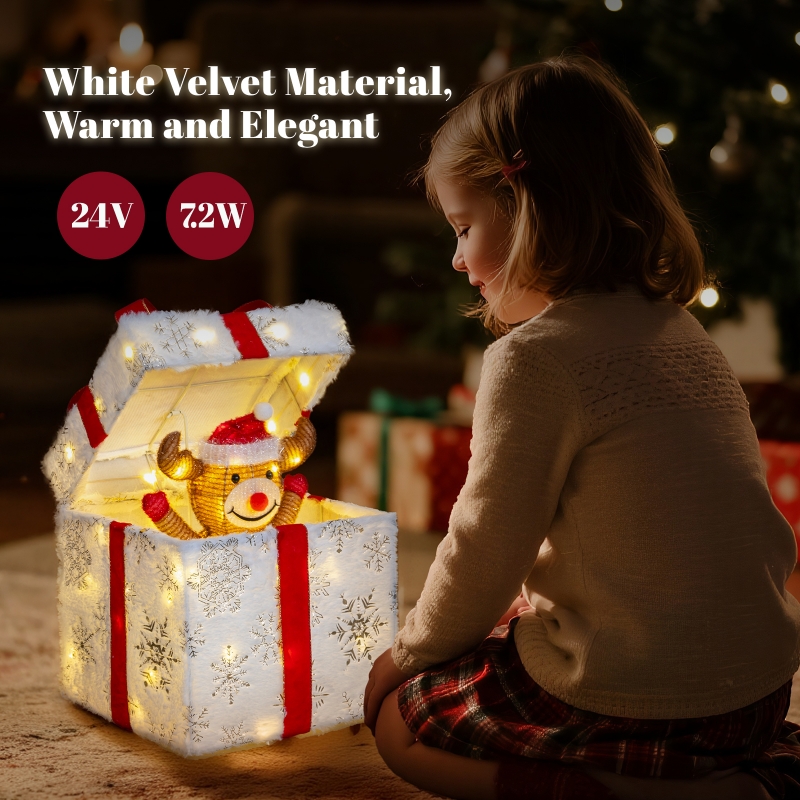 Zimtown LED Christmas Ornament Decor,Lighted Outdoor Holiday Gift