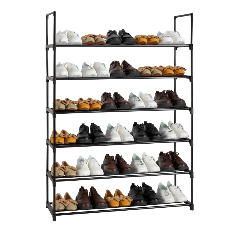 Zimtown 50 Pairs Shoe Storage Rack 10 Tiers Shoe Shelf Tower Stand