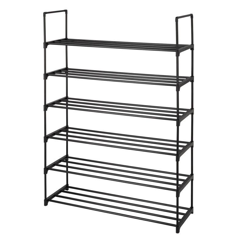 Zimtown 6Tier Metal Shoe Shelf Shoe Rack 30Pair Shoe Tower Stand